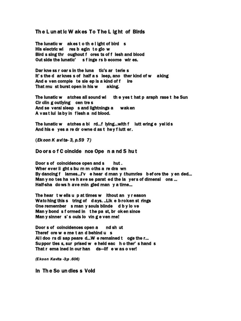 More Marathi Poems in Translation