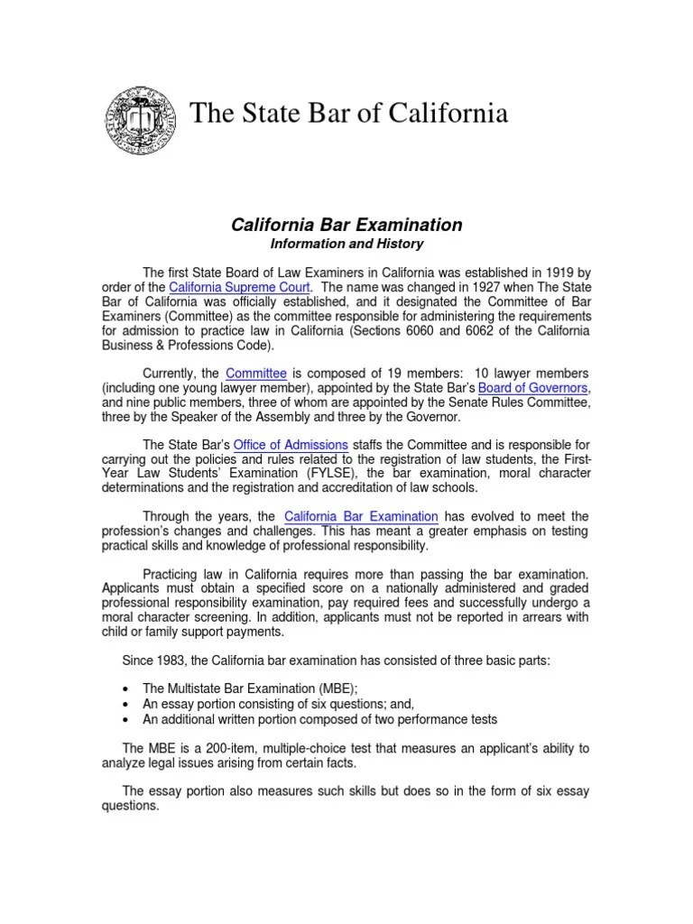 Sample SmartBarPrep California Bar Exam Materials