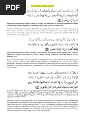 Bacaan Surat Al Baqarah Ayat 285 Dan 286 Beserta Artinya