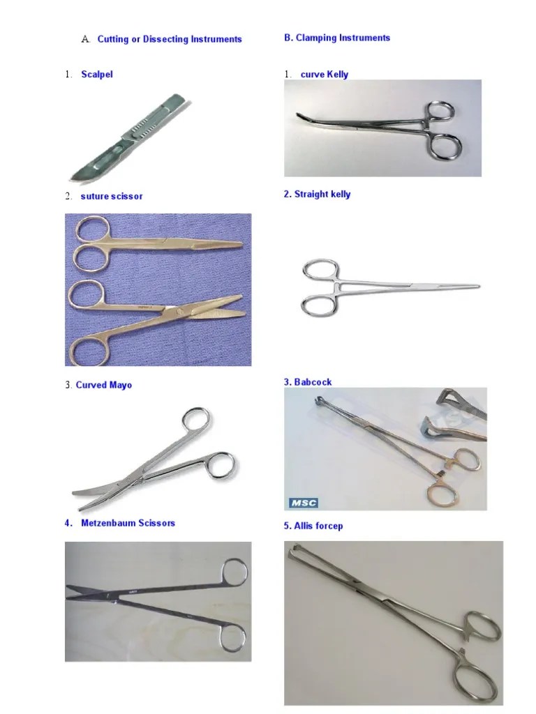 Operating Room Basic Instruments PDF
