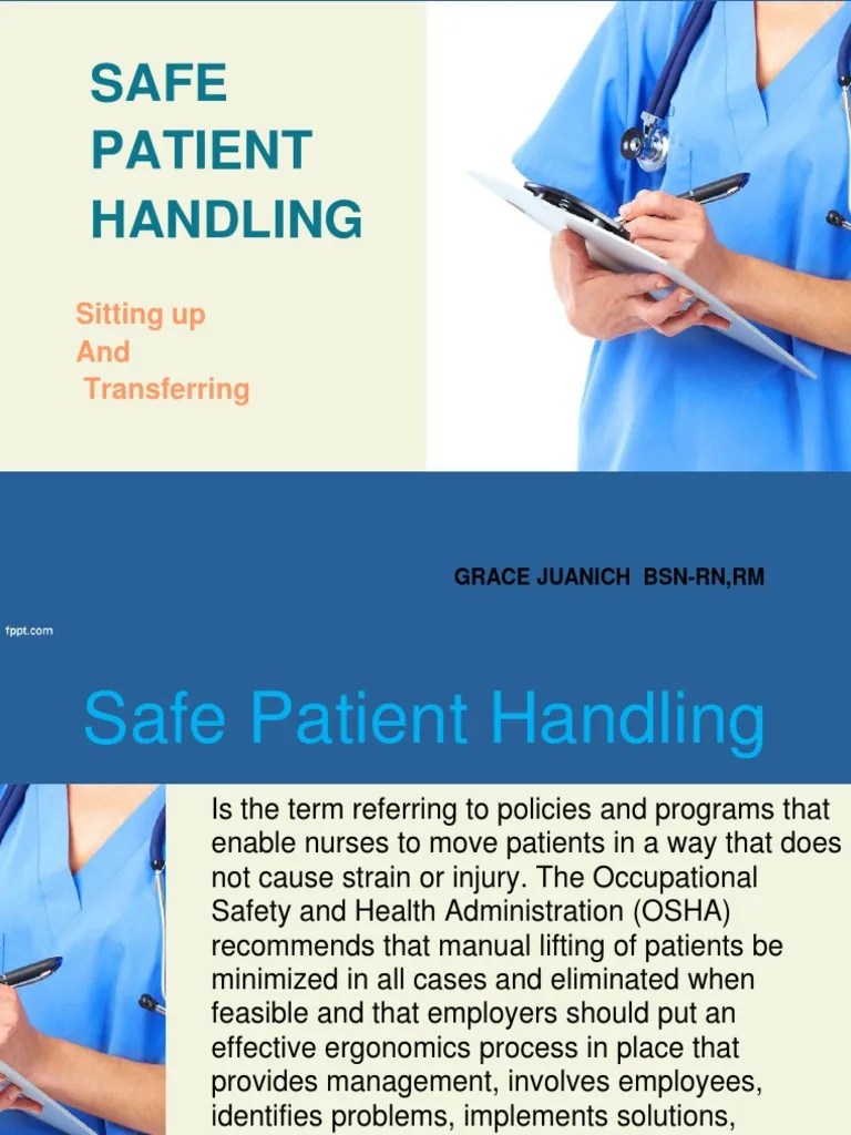 Safe Patient Handling_Sitting Up and Transferring Patient Foot