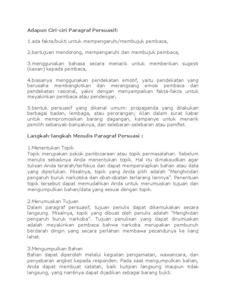 Karangan PERSUASIF | PDF