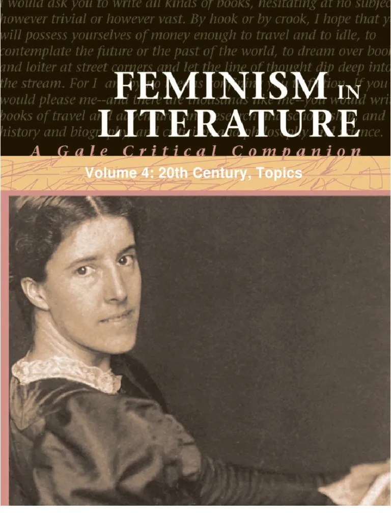 Feminism in Literature, Volume 4 20th Century, Topics A Vindication