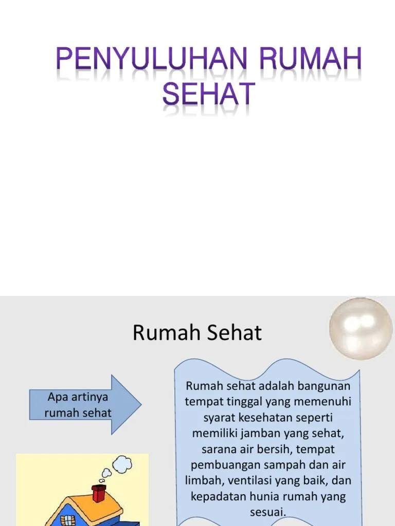 Penyuluhan Rumah Sehat | PDF