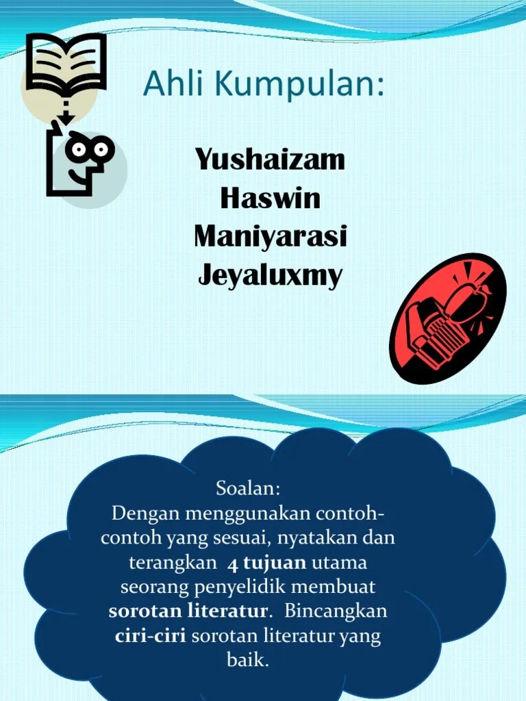 Contoh Sorotan Literatur Yang Baik