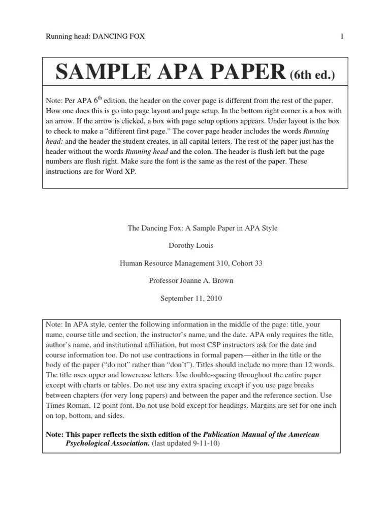 APA Sample Paper 6th Ed_91110 Citation Hyperlink