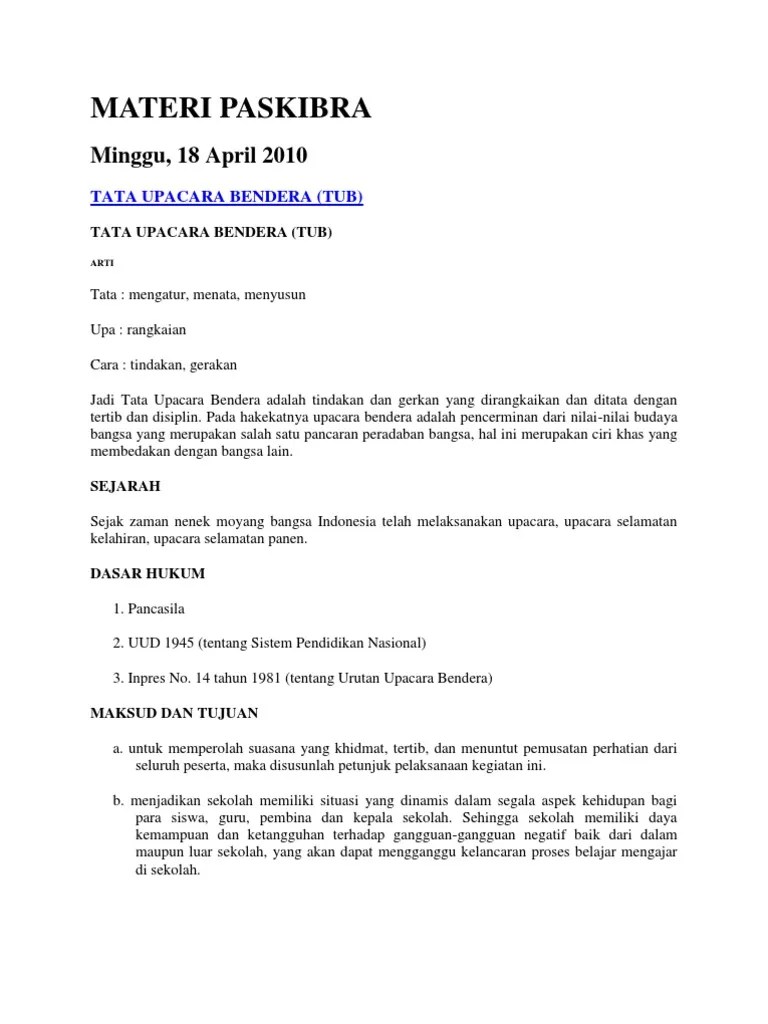 Materi Paskibra | PDF