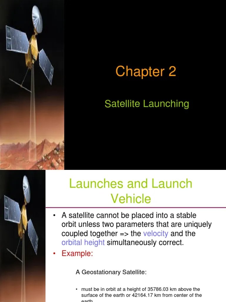 Chapter 2 Satellite Communications Satellite Launching Launch