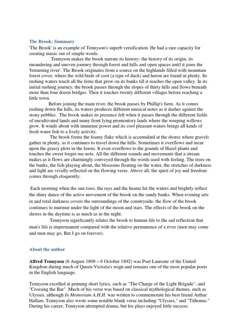 What is a summary of "Ulysses" by Alfred Lord Tennyson