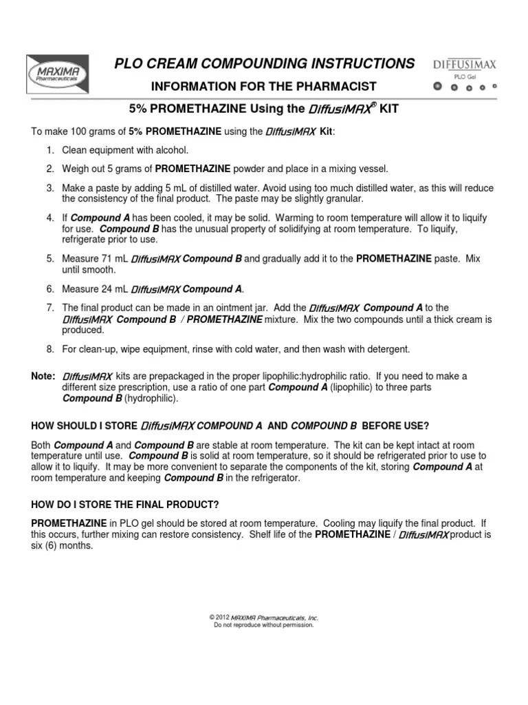 Promethazine Chemical Compounds Topical Medication
