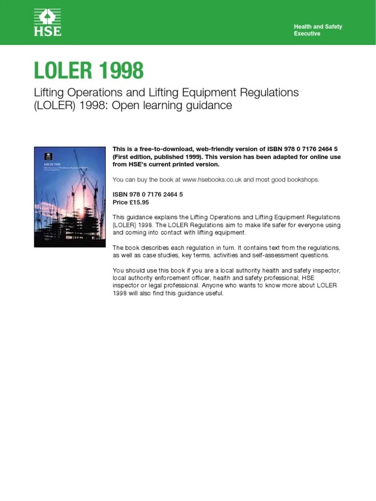 loler (1).pdf Crane (Machine) Strength Of Materials
