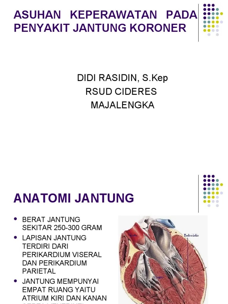 Asuhan Keperawatan Pada Jantung Koroner Kardiologi Penyakit Vaskular