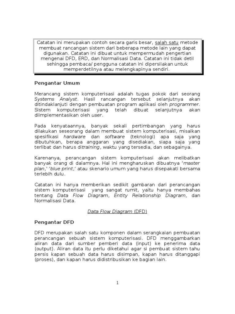 Perancangan Sistem Informasi | PDF