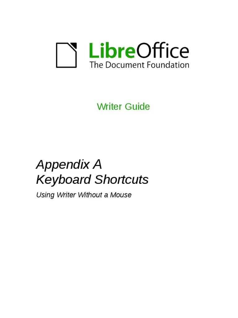 LibreOffice Keyboard Shortcuts Keyboard Shortcut Computer Keyboard