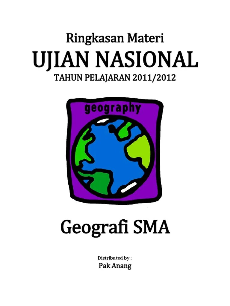 Ringkasan Materi UN Geografi SMA 2012