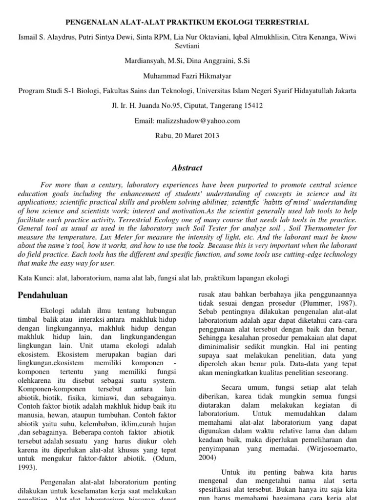 [PDF] Jurnal Alat Laboratorium Pdf