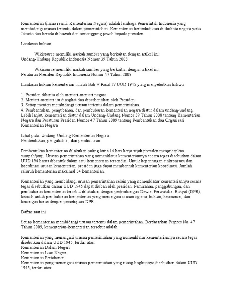 Kementerian | PDF