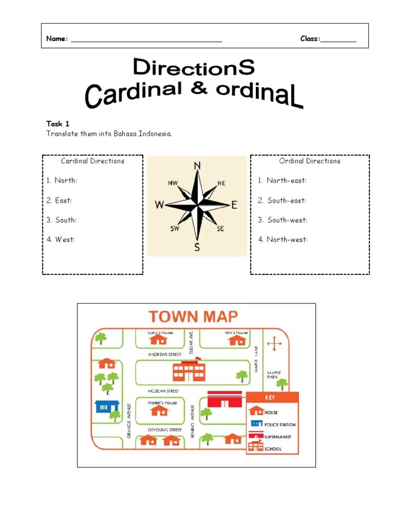 Soal Kelas 6 About Cardinal Direction | PDF | Bedroom | Room