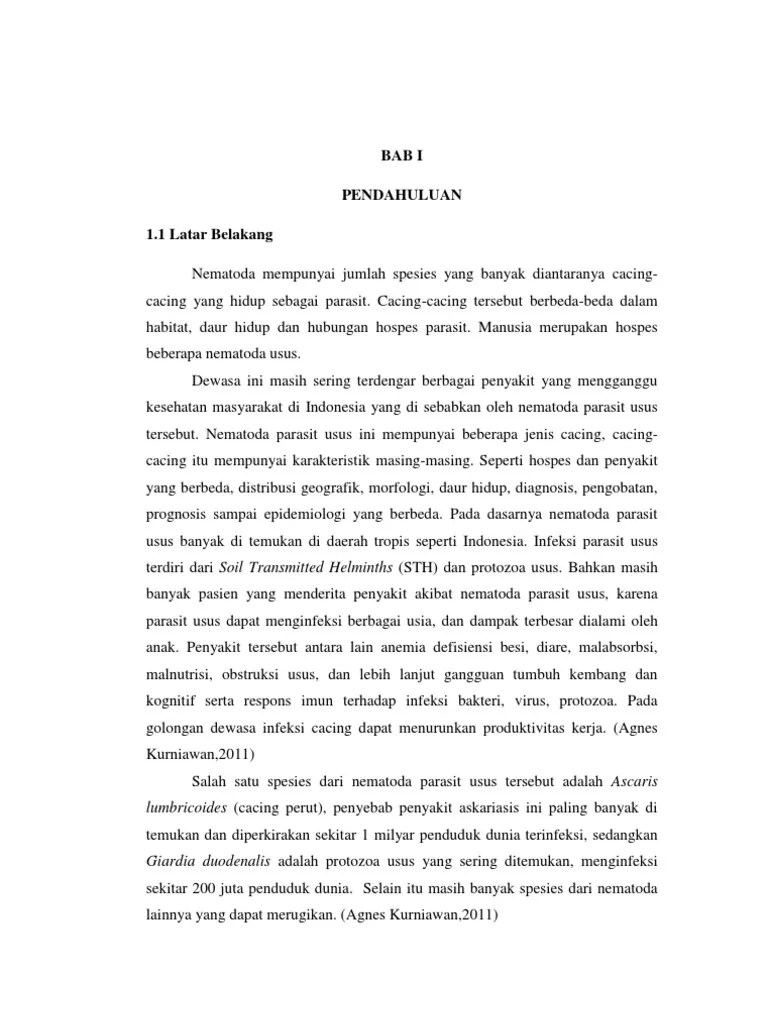 Makalah Nematoda Usus PDF
