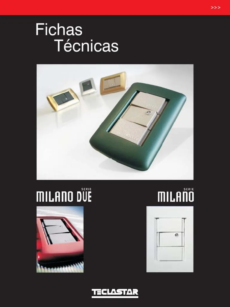 Fichas Tecnicas COMPLETAS Milano PDF Lámpara compacta fluorescente