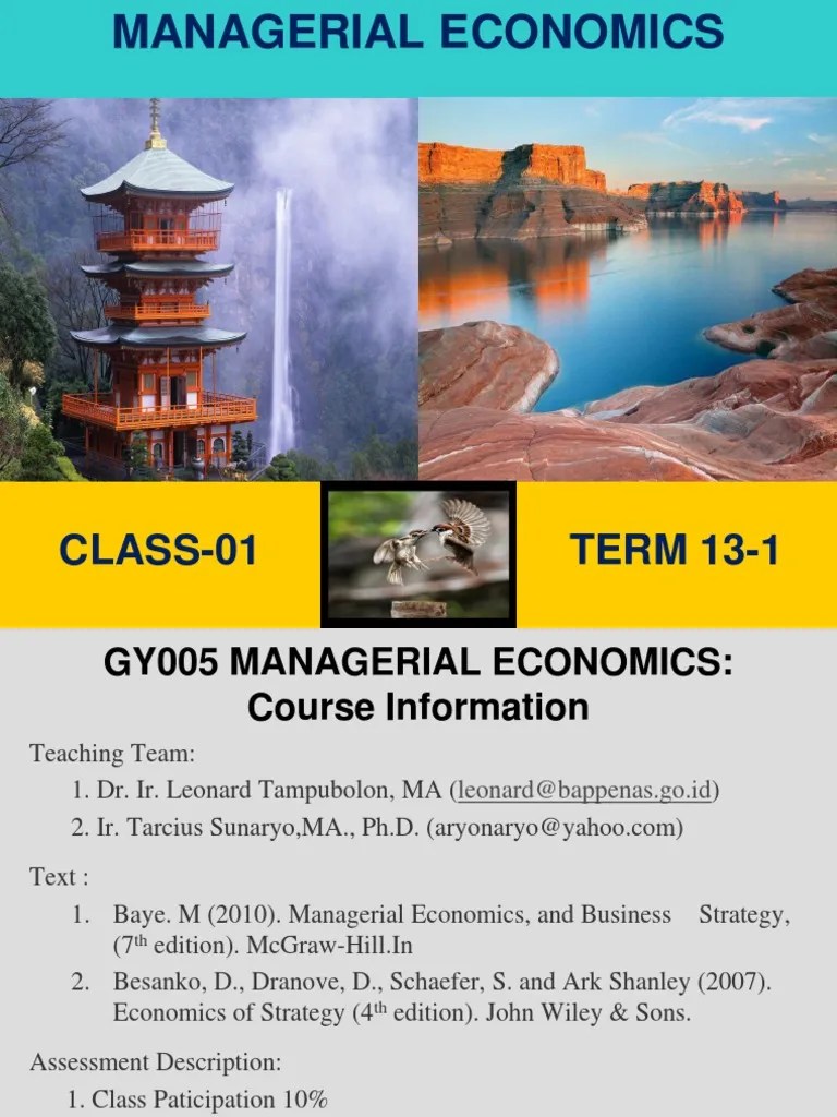 Managerial Economics Chapter 1 the McGrawHill Supply And Demand