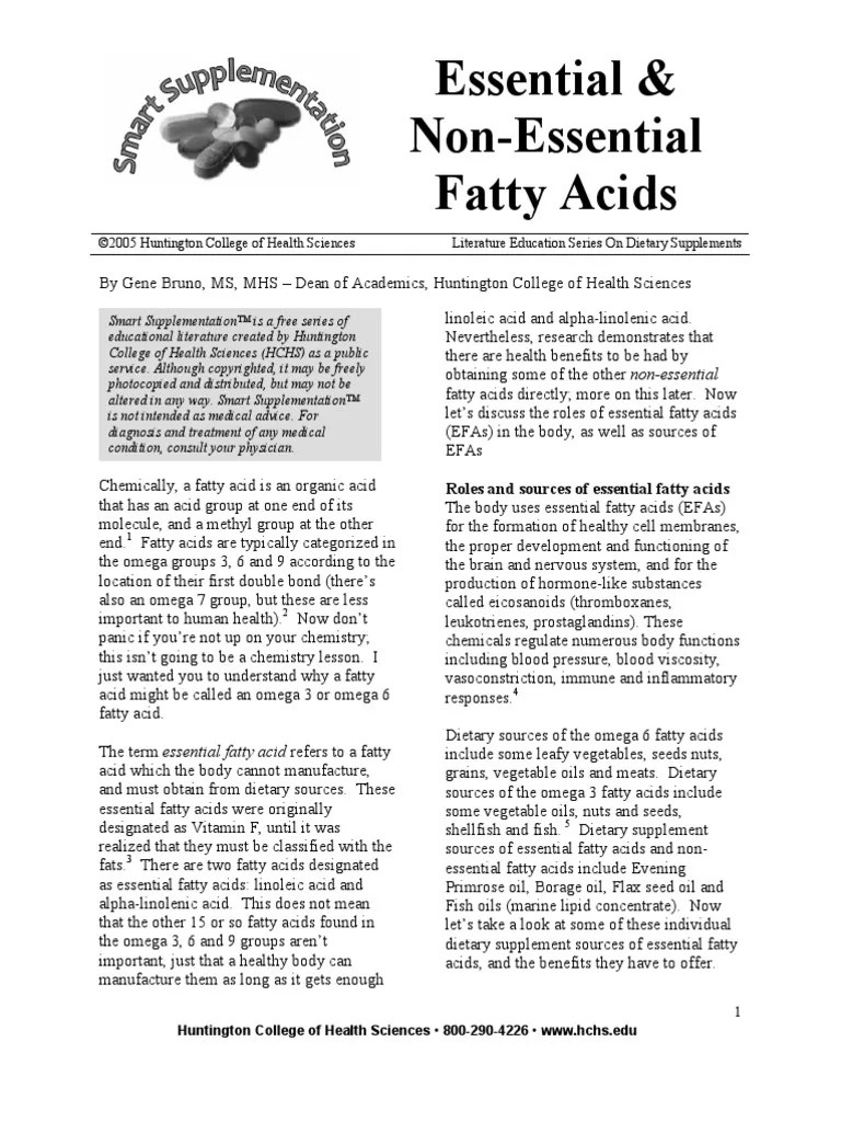 essential and nonessential fatty acids.pdf Ácidos Grasos Omega 3