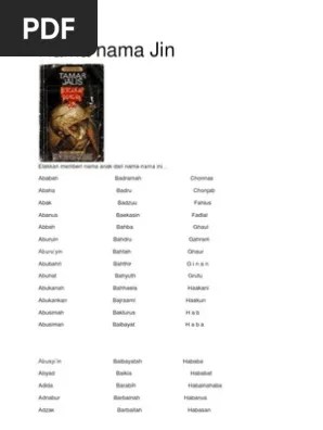 Nama Nama Jin | PDF