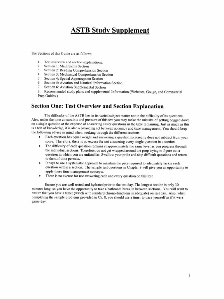 Astb Study Guide