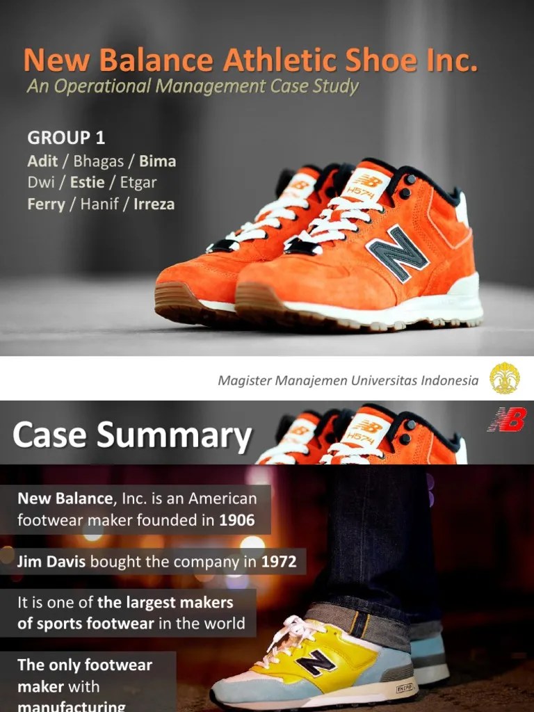 New Balance Athletic Shoe Inc Presentation Lean Manufacturing Warehouse