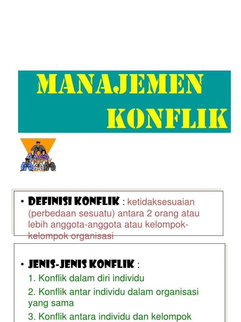 Jenis Jenis Konflik Dalam Organisasi
