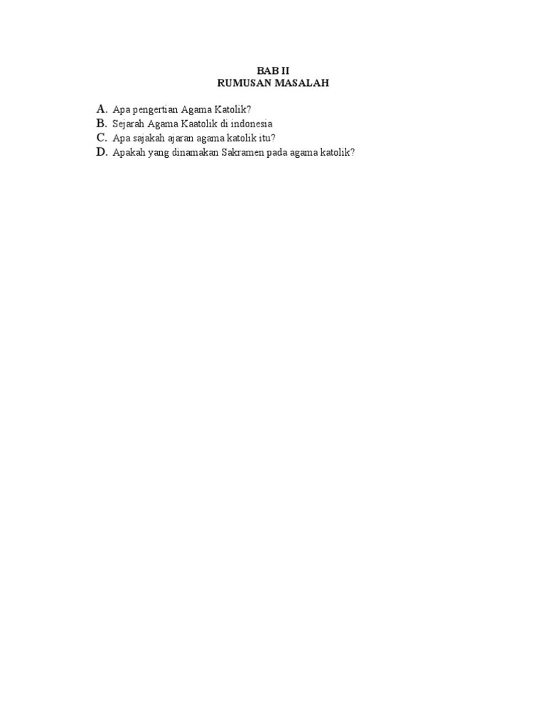MAKALAH KATOLIK
