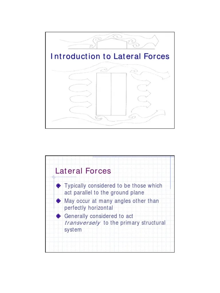 Introduction_to_Lateral_Forces.pdf Framing (Construction) Force