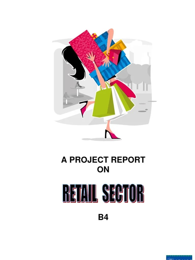 Retail Sector Project Report PDF Supermarket Retail