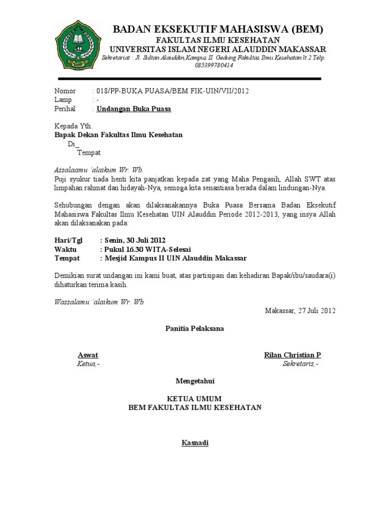 Undangan Buka Puasa