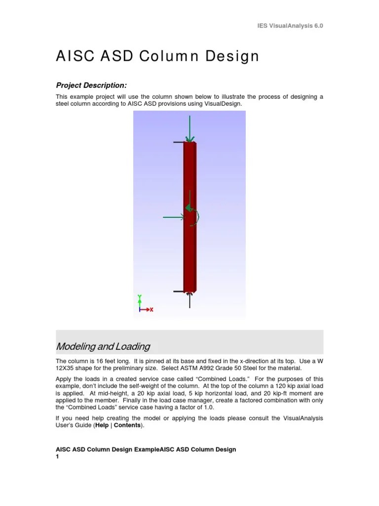 AISC ASD Column Design