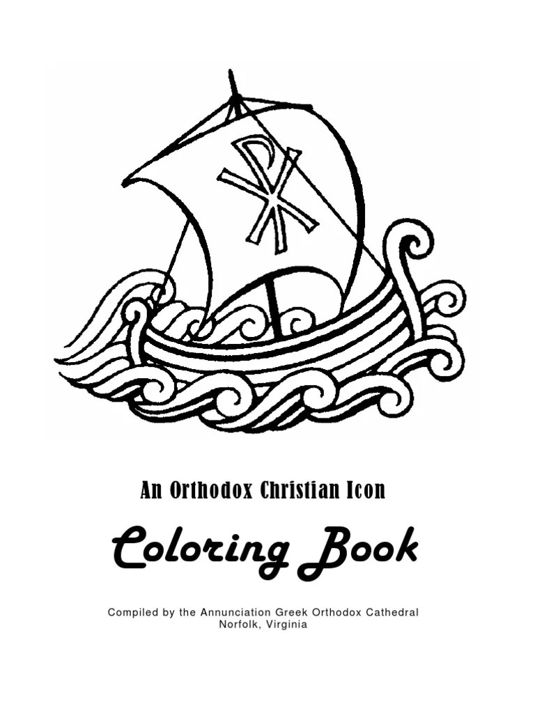 Orthodox Christian Icon Coloring Book