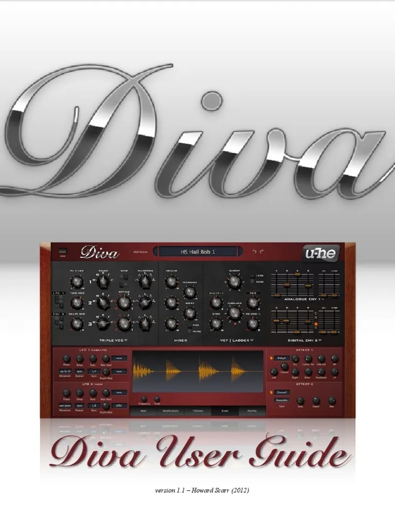 Diva User Guide Synthesizer Feedback