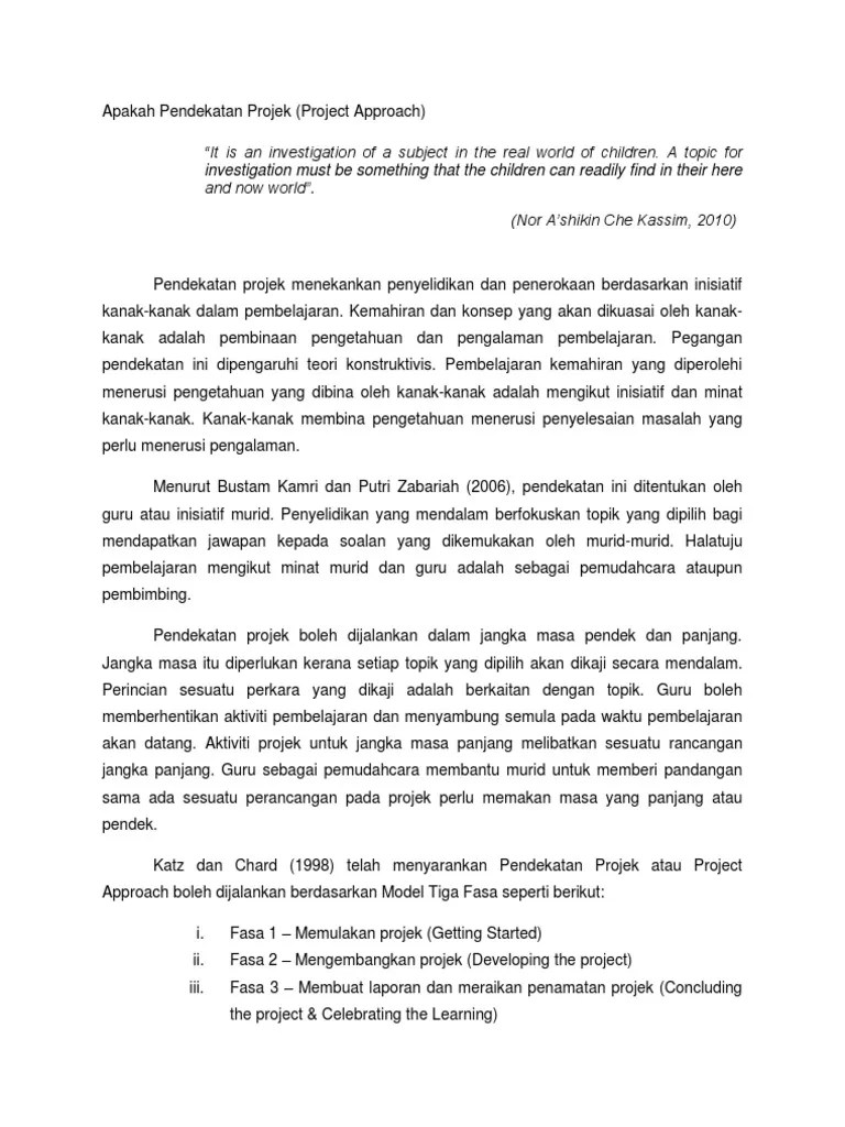 Apakah Pendekatan Projek