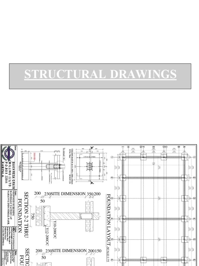 STRUCTURAL DRAWINGS.pdf Structural Steel Concrete