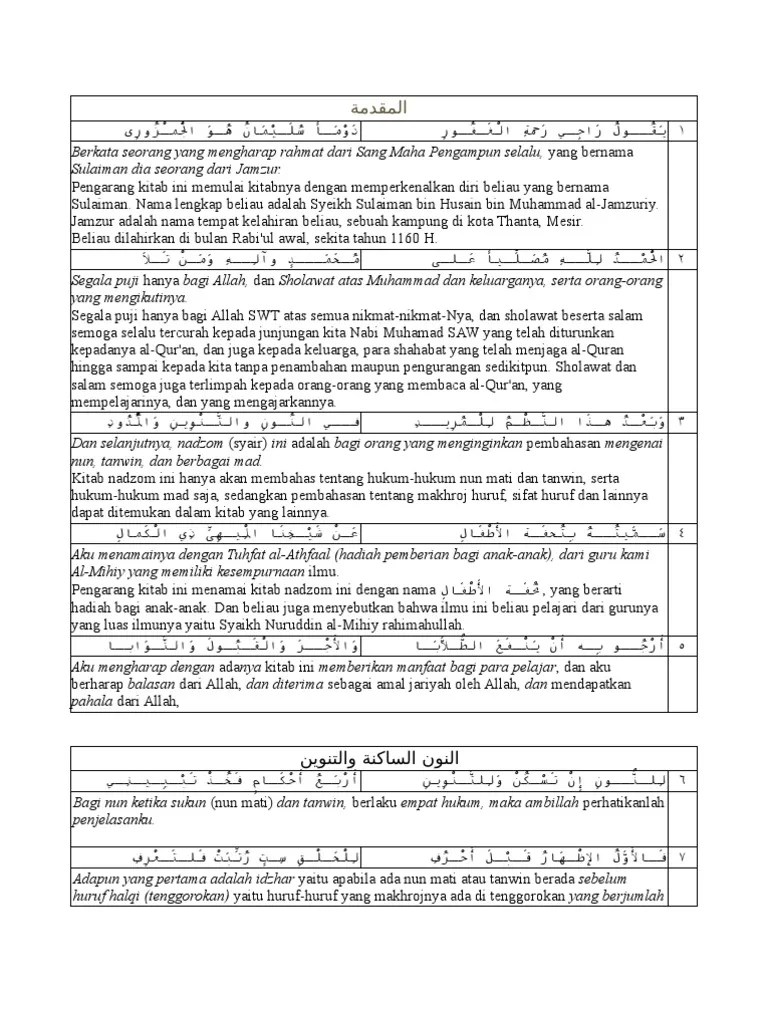 Syarah Tuhfatul Athfal