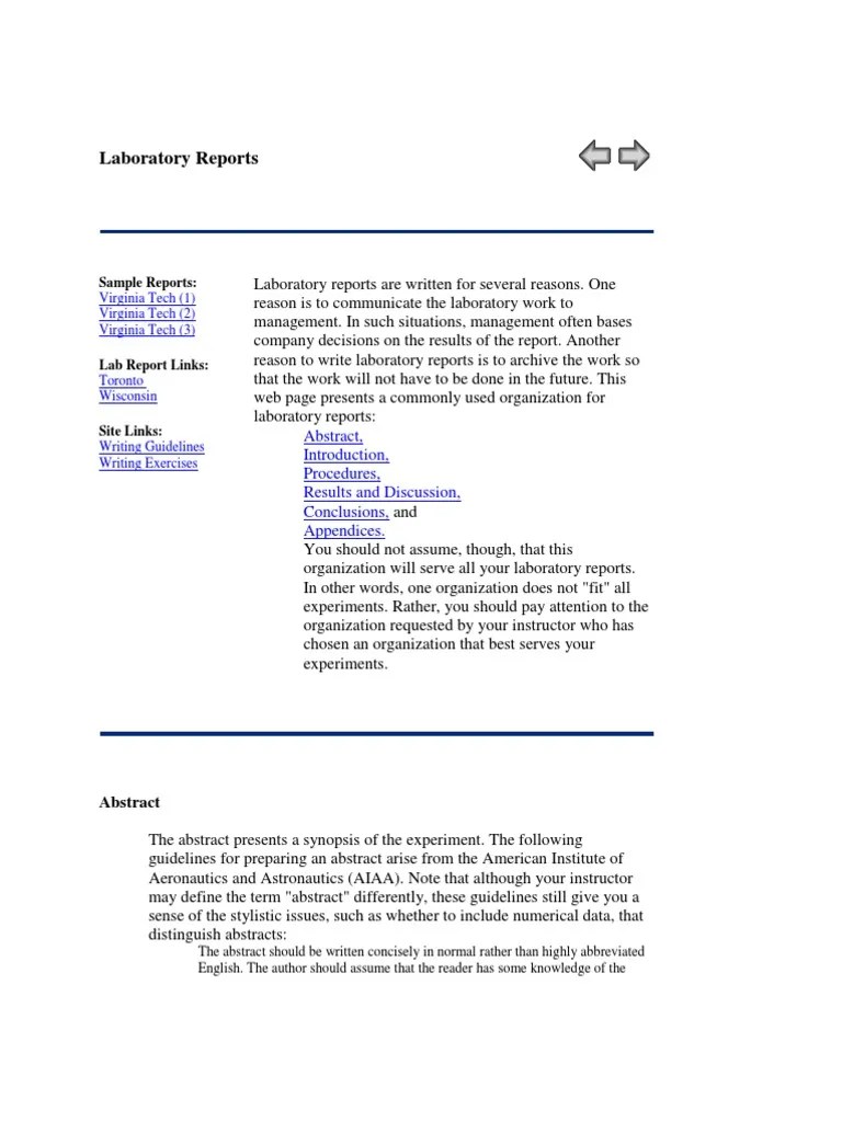 Lab Report Abstract (Summary) Experiment