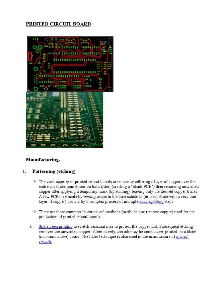 Printed Circuit Board PDF Printed Circuit Board
