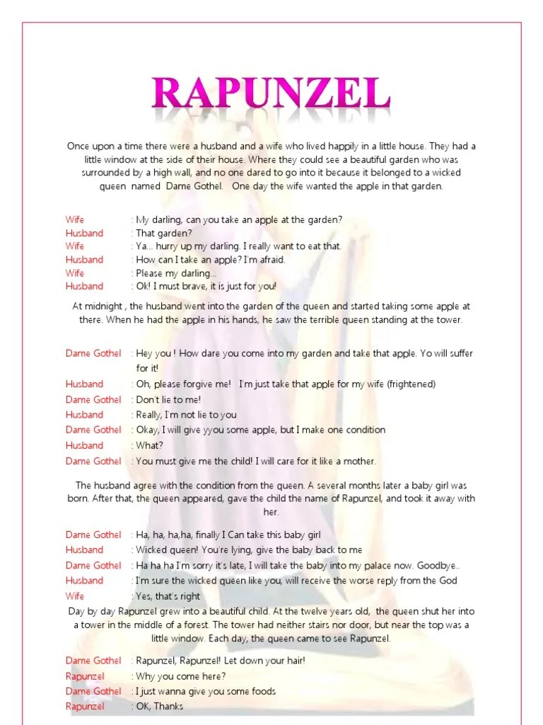 Drama Rapunzel (English) PDF Rapunzel