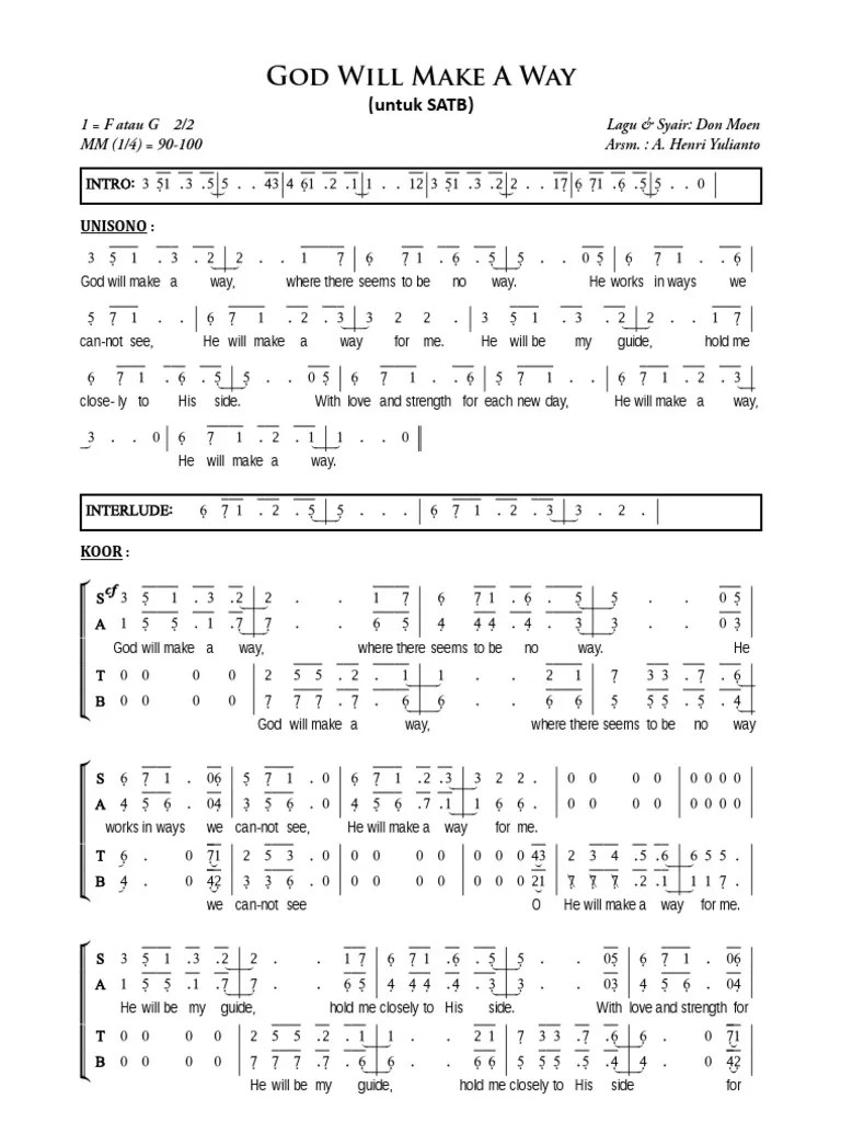 God Will Make A Way PDF | PDF