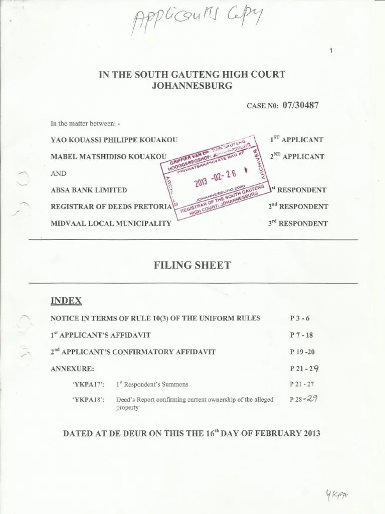 Interlocutory Application for Joinder