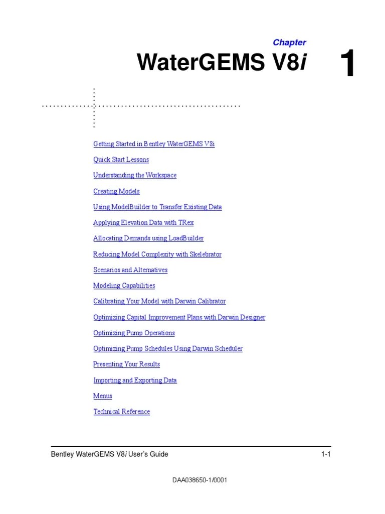 WaterGEMS V8i User's Guide Arc Gis World Wide Web