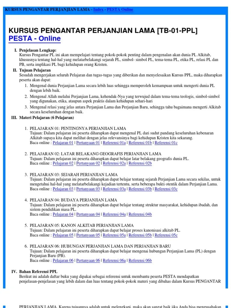 Pengantar Perjanjian Lama | PDF