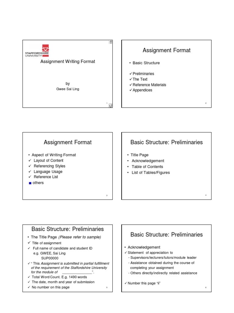 Assignment Writing Format PDF Text Printing