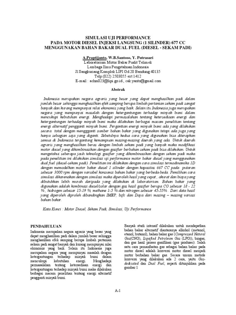 Jurnal Simulasi Uji Performance Mesin Diesel
