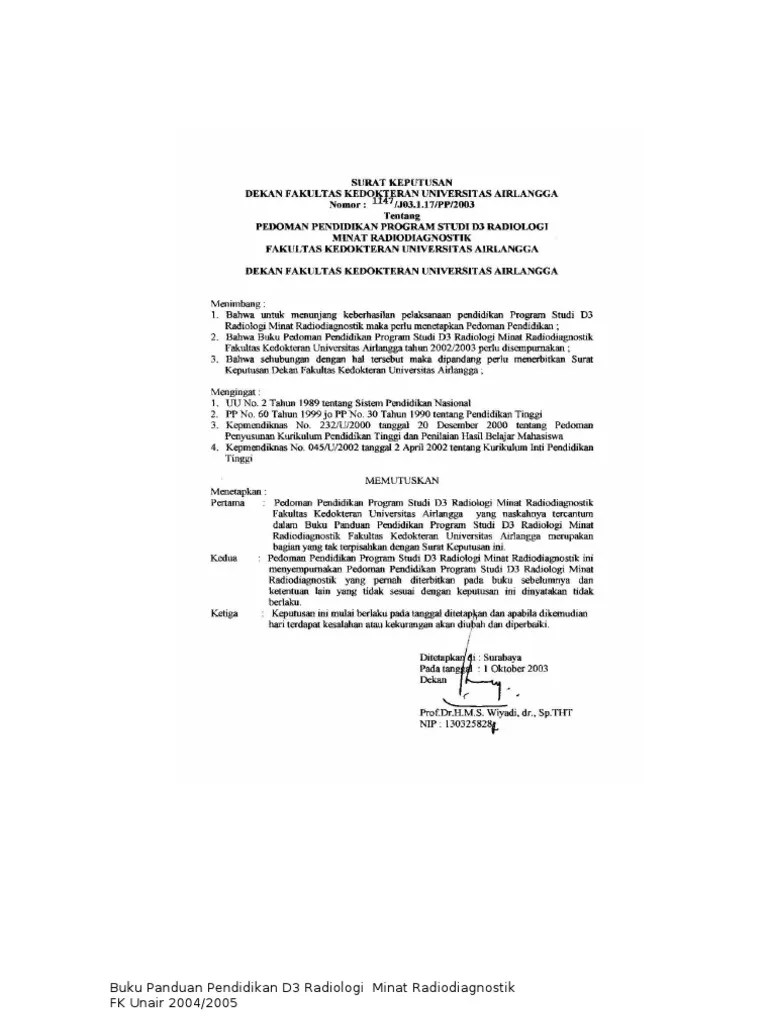 Buku Pedoman Radiologi 20042005